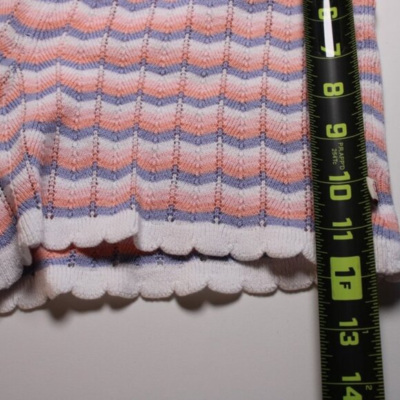 Calvin Klein Big Girls L 12/14 Brushed Waffle Shorts 🌈 Multicolor Knit Shorts - Picture 8 of 9